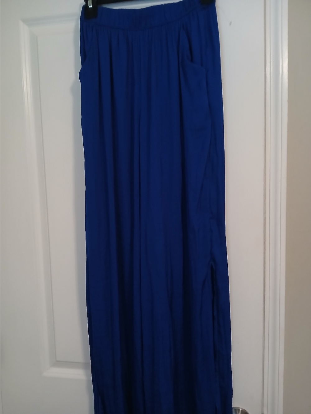 Pre-owned Clean Women’s Royal Blue Maxi Skirt with Side Pocket